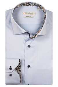 Giordano Locarno Semi Cutaway Two-Ply Plain Twill Overhemd Soft Blue