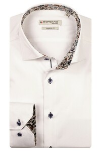 Giordano Locarno Semi Cutaway Two-Ply Plain Twill Shirt Optical White