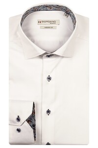 Giordano Locarno Subtle Contrast Two-Ply Plain Twill Overhemd Optical White