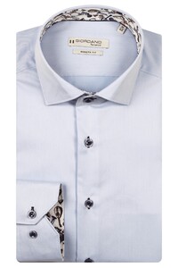 Giordano Locarno Subtle Contrast Two-Ply Plain Twill Shirt Soft Blue