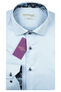 Giordano Locarno Two-Ply Liberty Fabric Contrast Overhemd Soft Blue