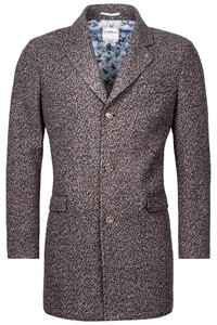 Giordano Long Coat Boucle Look Coat Brown-Multi