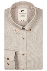 Giordano Loretto Button Down Luxury Pinpoint Dobby Overhemd Pastel Groen