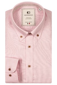 Giordano Loretto Button Down Luxury Pinpoint Dobby Overhemd Roze