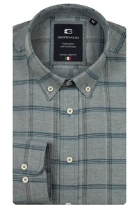 Giordano Loretto Soft Flannel Check Shirt Soft Blue