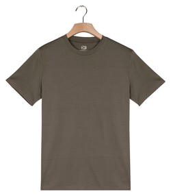 Giordano Luca Uni Color Luxury Soft Supima Liquid Cotton T-Shirt Groen