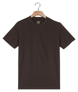 Giordano Luca Uni Color Luxury Soft Supima Liquid Cotton T-Shirt Soft Grey