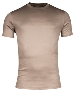 Giordano Luca Uni Color Soft Liquid Cotton Crew Neck T-Shirt Light Beige