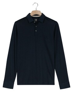 Giordano Luke Uni Color Dobby Knit Jersey Poloshirt Navy
