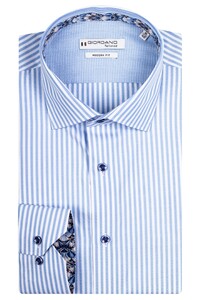 Giordano Maggiore Allover Stripe Shirt Light Blue
