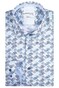 Giordano Maggiore Colorful Waves Pattern Overhemd Licht Blauw