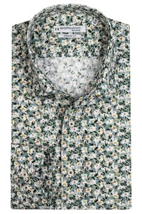 Giordano Maggiore Cutaway Gracefull Flower Overhemd Donker Groen