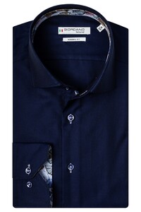 Giordano Maggiore Cutaway Luxury Fine Twill Overhemd Dark Navy