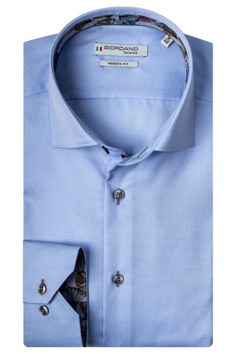 Giordano Maggiore Cutaway Luxury Fine Twill Overhemd Licht Blauw