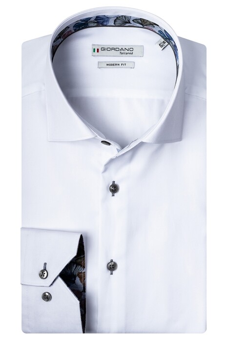 Giordano Maggiore Cutaway Luxury Fine Twill Overhemd Wit