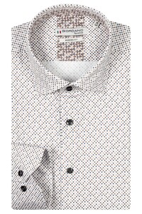 Giordano Maggiore Fancy Mini Pattern Shirt Dark Brown-Multi