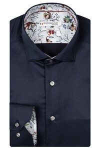 Giordano Maggiore Fantasy Contrast Fine Twill Overhemd Dark Navy