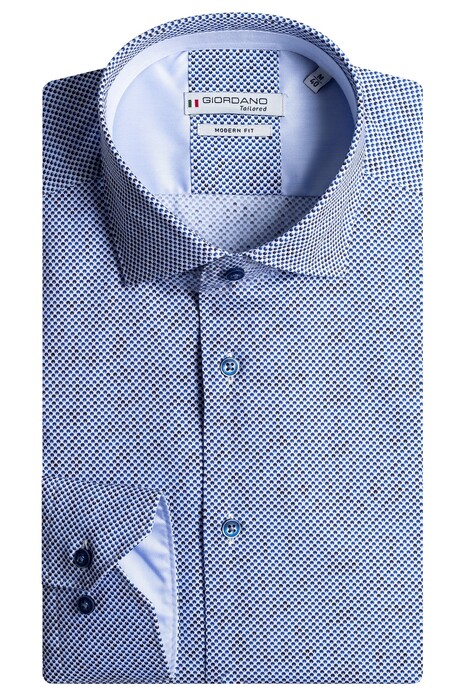 Giordano Maggiore Fantasy Pearl Pattern Shirt Navy