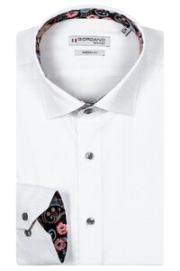 Giordano Maggiore Fine Twill Dark Contrast Shirt Optical White