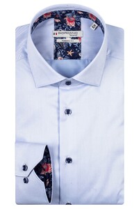 Giordano Maggiore Fine Twill Dark Marine Life Contrast Shirt Blue