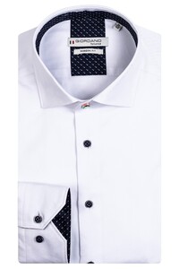 Giordano Maggiore Fine Twill Mini Dot Contrast Overhemd Optical White