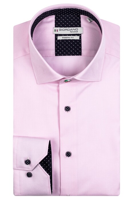 Giordano Maggiore Fine Twill Mini Dot Contrast Shirt Light Pink