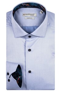 Giordano Maggiore Fine Twill Shell And Fish Contrast Overhemd Blauw