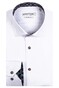Giordano Maggiore Fine Twill Subtle Leaves Contrast Fabric Shirt White-Dark Brown