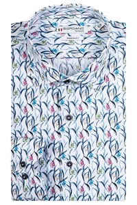 Giordano Maggiore Flower Pattern Shirt White-Navy-Multi