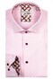 Giordano Maggiore Heavy Twill Contrast Pattern Overhemd Zacht Roze