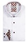 Giordano Maggiore Heavy Twill Contrast Pattern Shirt White