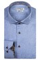 Giordano Maggiore Micro Pied de Poule Floral Contrast Overhemd Licht Blauw