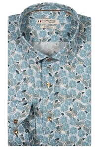 Giordano Maggiore Poplin Allover Fruit Pattern Overhemd Lichtblauw-Multi