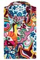 Giordano Maggiore Semi Cutaway Bold Colorful Fantasy Overhemd Multicolor