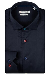 Giordano Maggiore Semi Cutaway Fine Twill Colorful Buttons Overhemd Dark Navy
