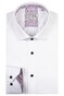 Giordano Maggiore Semi Cutaway Mini Pattern Contrast Fabric Shirt White