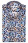 Giordano Maggiore Semi Cutaway Multi Fine Flower Pattern Overhemd Navy-Bruin