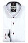 Giordano Maggiore Semi Cutaway Plain Twill Leaf Contrast Shirt White