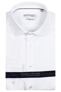 Giordano Maggiore Semi Cutaway Stretch Piqué Shirt White