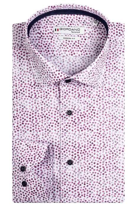 Giordano Maggiore Small Fantasy Dot Pattern Overhemd Zacht Roze