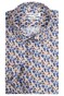 Giordano Maggiore Small Flower Pattern Overhemd Navy-Bruin