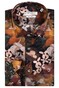 Giordano Maggiore Watercolor Flowers Overhemd Donker Goud