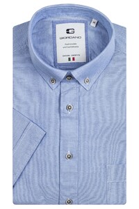 Giordano Marlon Button Down Two-Tone Oxford Shirt Blue