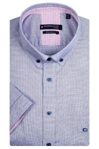 Giordano Micro Structure Weave League Button Down Overhemd Navy