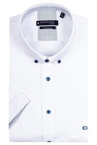 Giordano Micro Structure Weave League Button Down Overhemd Wit