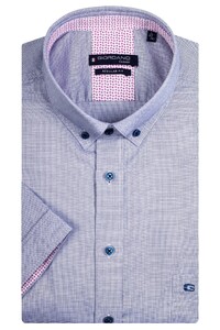 Giordano Micro Structure Weave League Button Down Shirt Navy