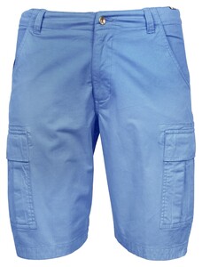 Giordano Milano Cargo Garment Dyed Twill Cotton Stretch Bermuda Licht Blauw