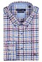 Giordano Multi Check Ivy Button Down Shirt Purple-Blue-Taupe