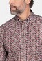 Giordano Multi Dots Half Circles Fancy Pattern Ivy Button Down Shirt Red-Multi