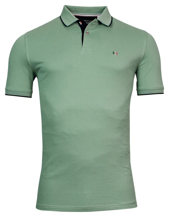 Giordano Nico Signature Polo Piqué Solid Color Groen